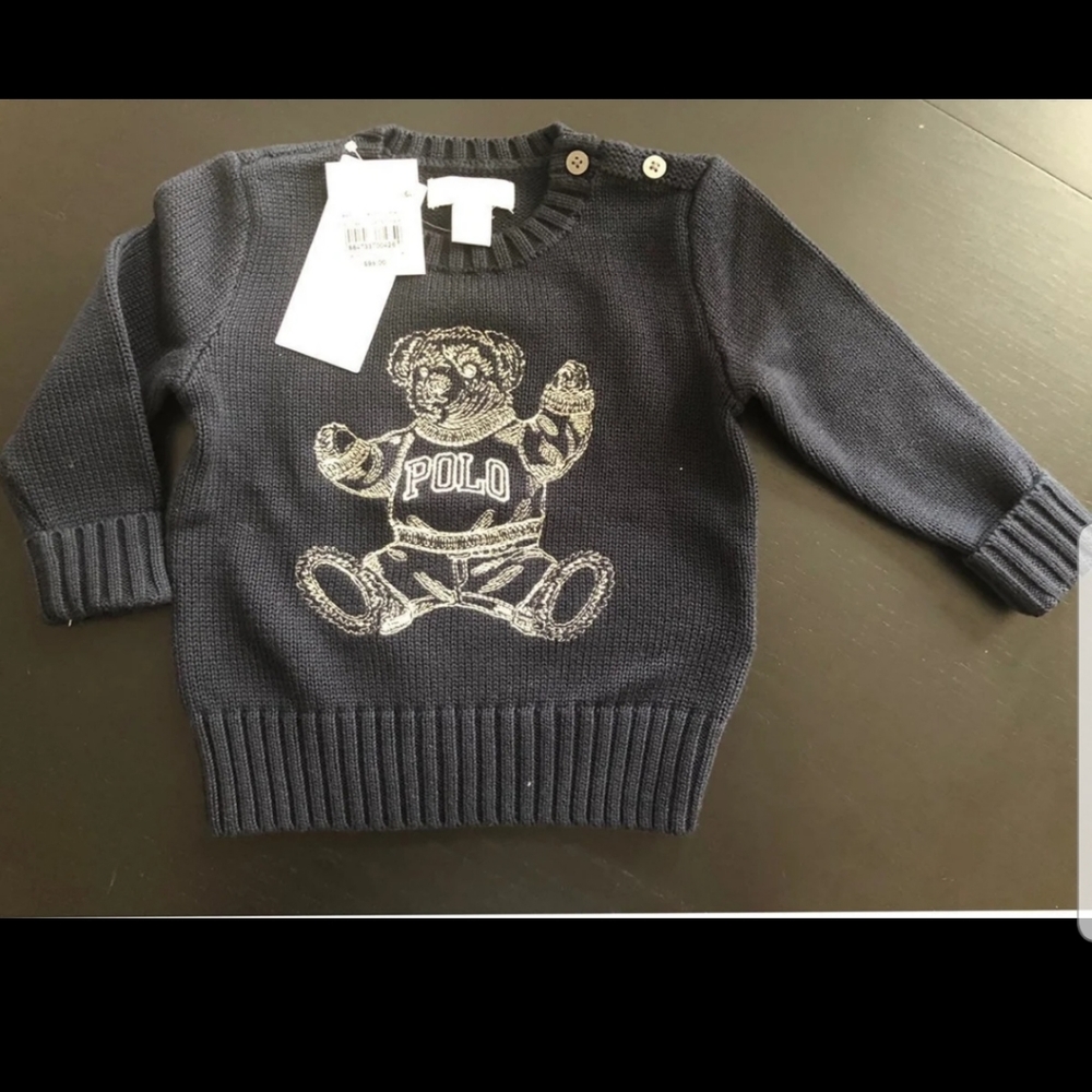 Ralph Lauren bear cotton sweater